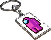 Among Us - Sleutelhanger - Cadeau - Verjaardag - Kerst - Kado - Valentijn - Roze