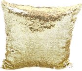 Sierkussen / Reversibele / Pailletten / Goud / Zilver / Mermaid Pillow / 50 x 50 cm