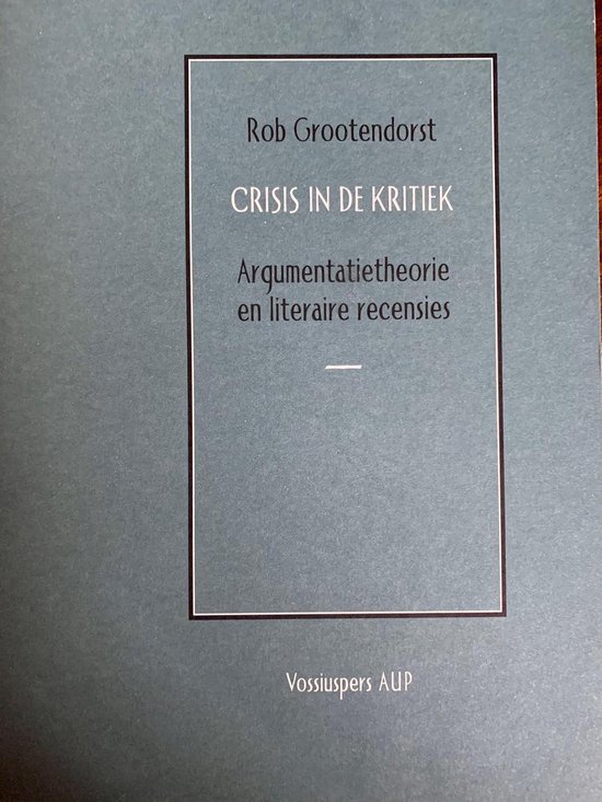 Crisis in de kritiek