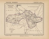 Historische kaart, plattegrond van gemeente Borne in Overijssel uit 1867 door Kuyper van Kaartcadeau.com
