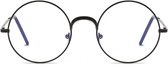 Oculaire | Fredericia| Zwart | veraf-bril | -2,00 | Rond |Hipsterbril | Inclusief brillenkoker en  microvezel doek | Geen Leesbril |