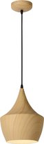 Lucide WOODY Hanglamp - Ø 24 cm - 1xE27 - Licht hout
