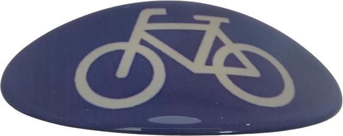 Haarspeld fiets verkeersbord met made in France haarclip, uitstekende kwaltiteit