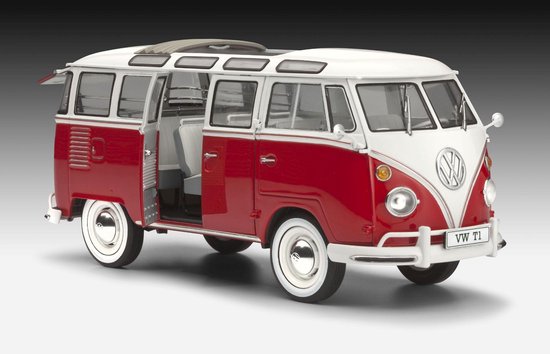 Mijlpaal koppel op gang brengen Revell Bus Volkswagen T1 Samba - Bouwpakket - 1:24 | bol.com
