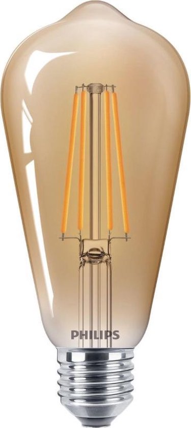 Paar Inheems vee Phillips Vintage Led Flame Lamp Mooi Design Peer vorm- 5.5W=48W 2500k Warm  Wit | bol.com