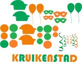 Kruikenstad Raamsticker - Carnaval - Raamsticker - statische sticker - herbruikbaar
