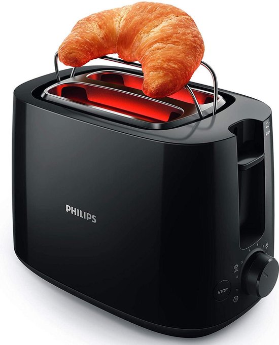 Philips Broodrooster Daily Collection - 8 Bruiningsstanden - 2 variabele  sleuven -... | bol.com