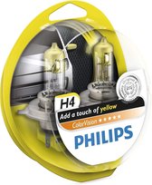 Philips ColorVision H4 Geel 60/55W 12V, set à 2 stuks