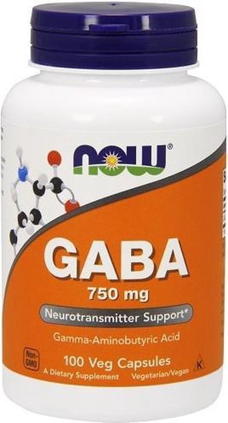 GABA 750mg Now Foods 100v-caps