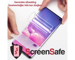 ScreenSafe High Definition Hydrogel screenprotector Redmi Note 8 Pro (add Ear) Slagvast / Anti-Bacterieel (AAA)