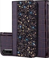 Samsung Galaxy A50 Bookcase - Bruin - Krokodillen - Portemonnee Wallet Case