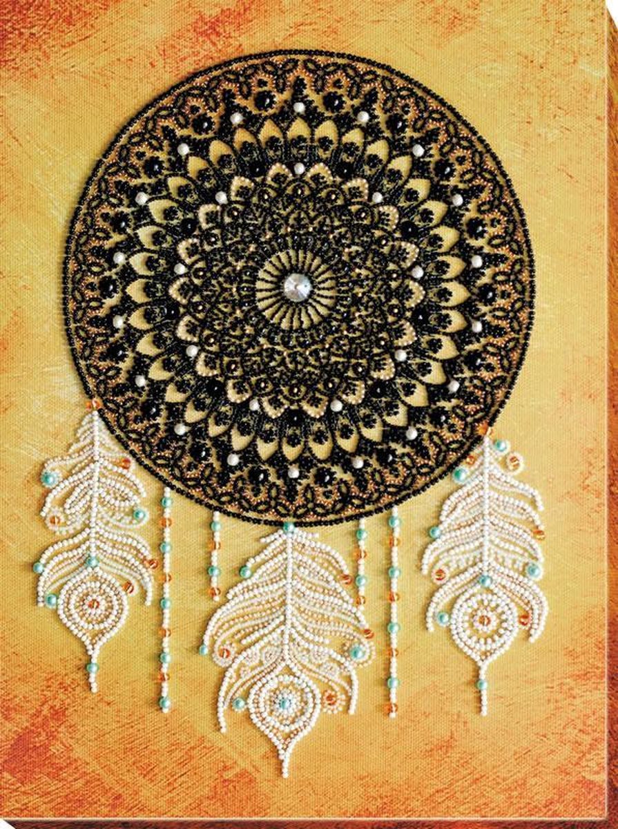 BORDUURPAKKET LACE DREAMS - ABRIS ART - borduren met kralen - borduren met parels