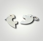Hartjes Sleutelhanger | Valentijnsdag | Liefde | Love | Koppel | Sleutelhanger | Hout | Cadeau | Vriendin | Vriend