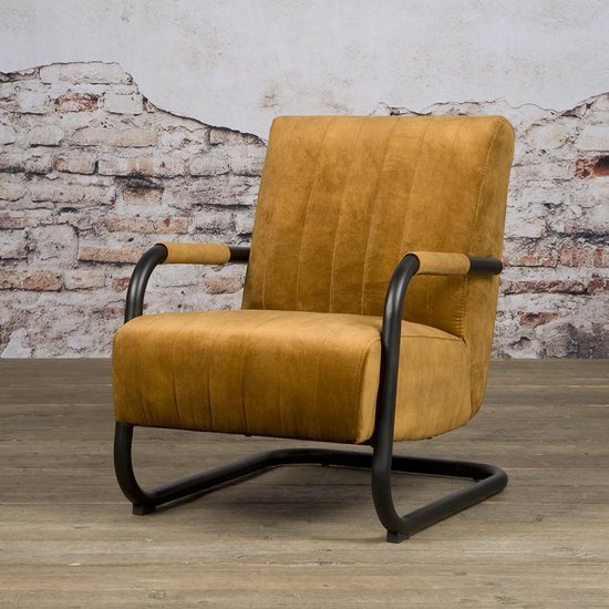 Fauteuil Riva Geel | Stof