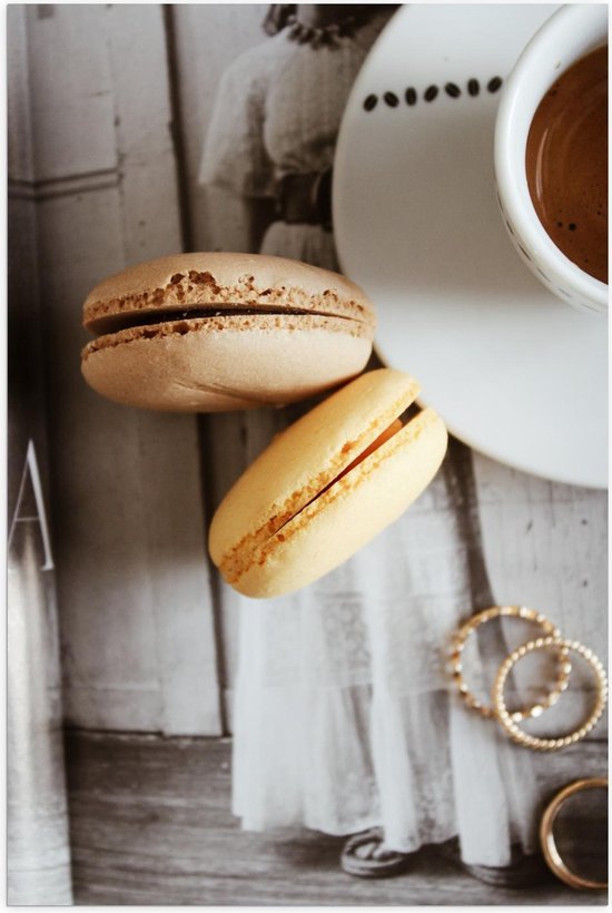 Poster – Lekkere Macarons  - 80x120cm Foto op Posterpapier