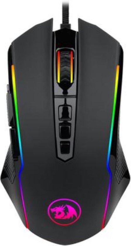 Redragon Ranger M910 RGB Gaming Muis | Chroma RGB Verlichting | tweehandige muis | verstelbare DPI | gouden USB-connector