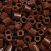 Strijkkralen, afm 5x5 mm, gatgrootte 2,5 mm, medium, chocolate (32249), 6000 stuk/ 1 doos
