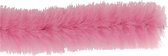 Chenilledraad, L: 30 cm, dikte 15 mm, roze, 15 stuk/ 1 doos