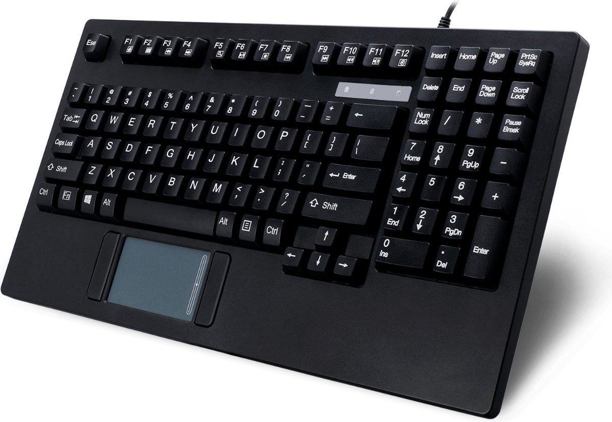 ErgoCool IP68 laptop toetsenbord touchpad - wit