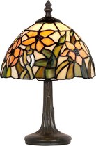 Tiffany stijl tafellamp - glas in lood - 33cm hoog