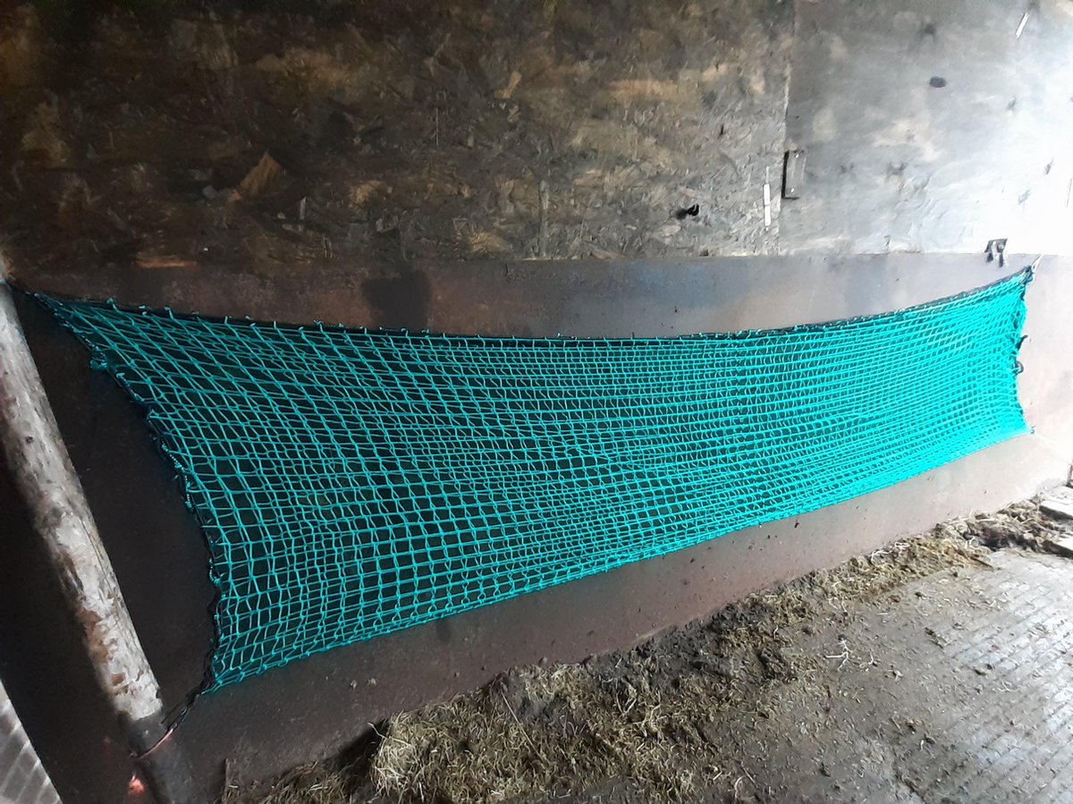 2 Stuks Hooinet Voor Paarden - Grote Capaciteit Hooizak Met 8,5 Cm Gaten - Waterdicht