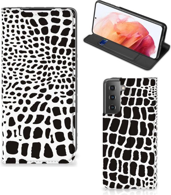 verloving spek Bestaan Telefoon Hoesje Samsung Galaxy S21 Bookcase Slangenprint | bol.com