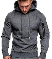 Grijze Hoodie heren met capuchon - Light Sport Sweater - Maat XXL