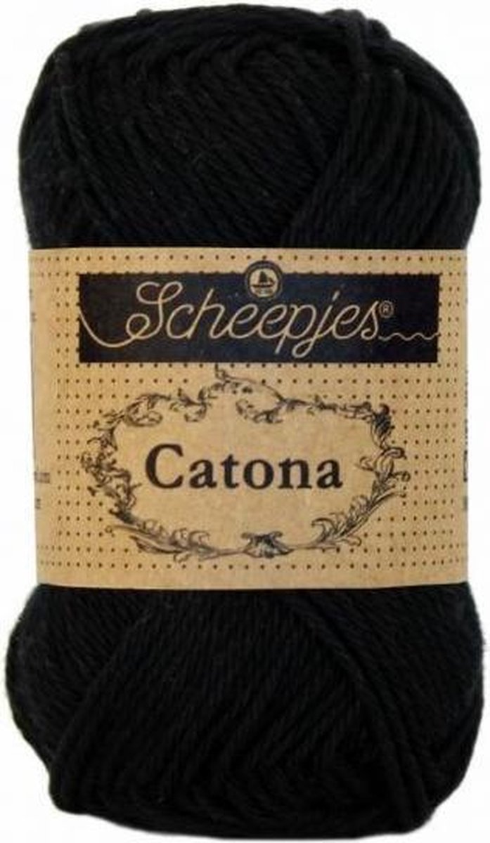 Scheepjes Catona 110 Jet Black