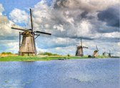 De Molens van Kinderdijk Puzzel - Hollandse Molens - Legpuzzel - Volwassen - Puzzel 500 Stukjes