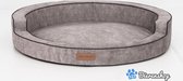 Hondenbed Dog's Lifestyle misty rond taupe 80cm