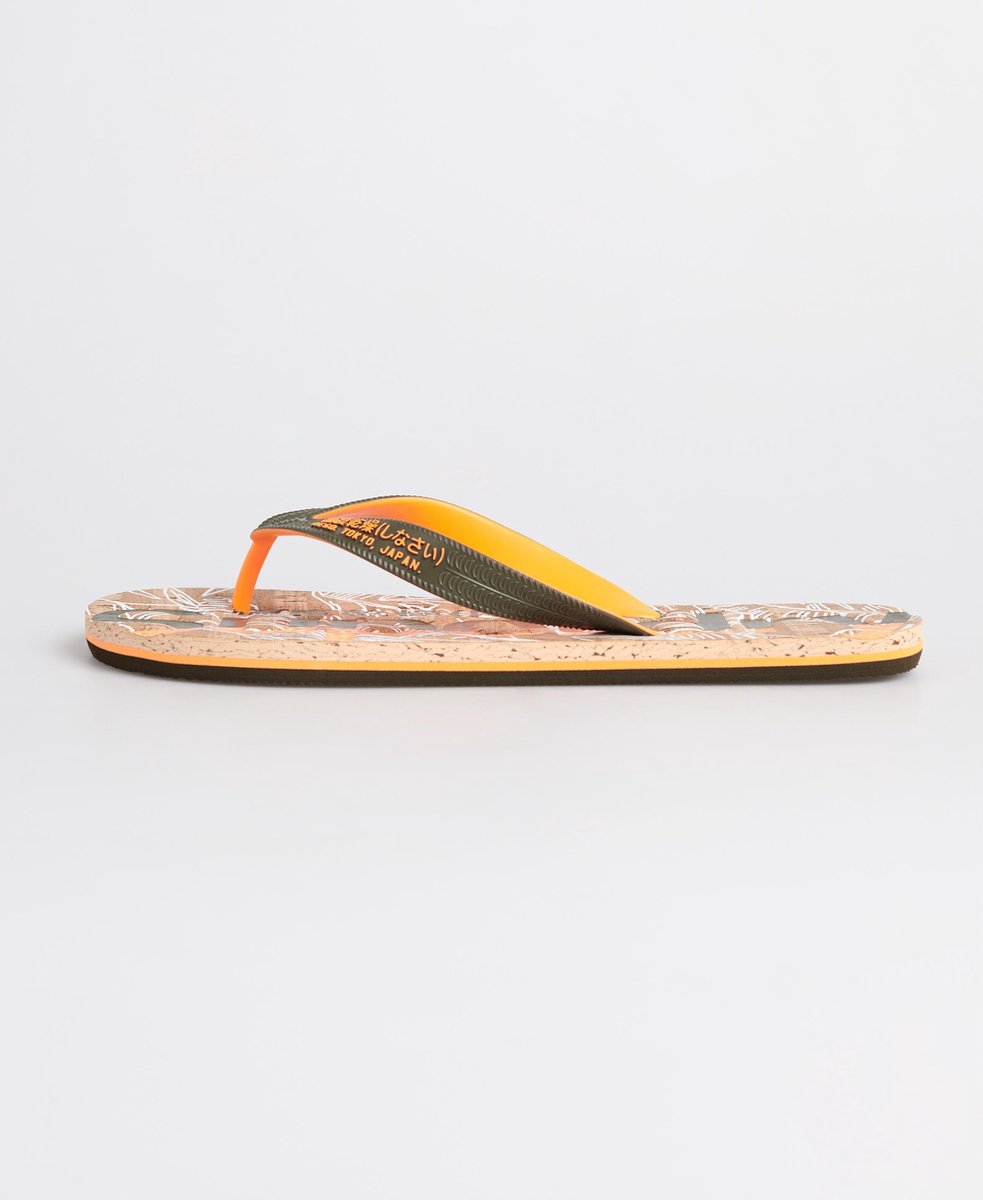 Superdry Cork Flip Flop Heren Slippers - Fluro Orange - Maat 46/47 | bol