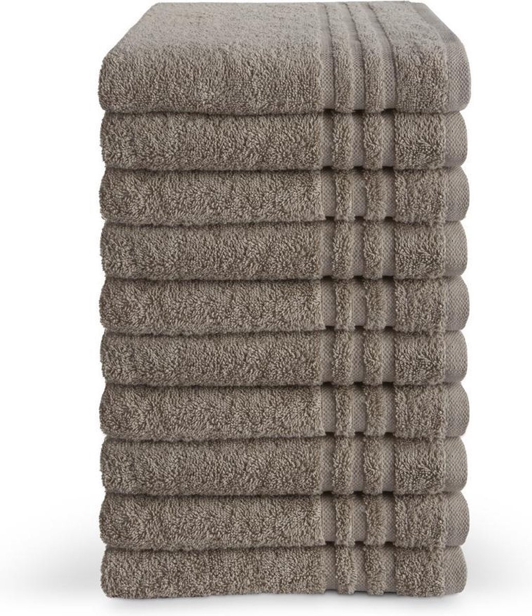 Byrklund Handdoek - Taupe - 10 stuks - 50x100cm