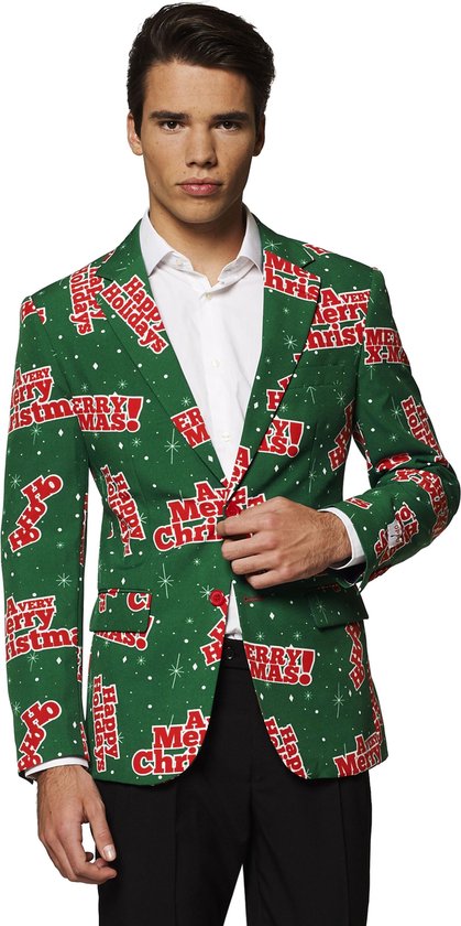 spoel plakband oorsprong OppoSuits Happy Holidude Jacket only (+tie) - Heren Blazer - Kerst - Maat:  EU 46 | bol.com