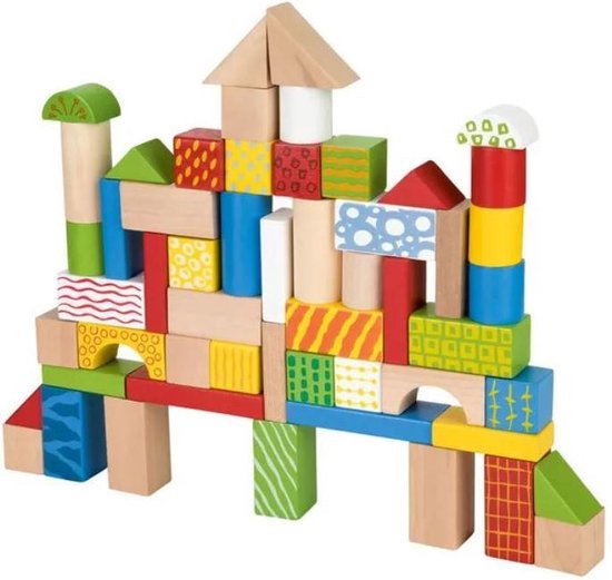 Jeux de blocs de construction en bois PLAYTIVE (Mix) | bol.com