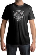 Eye of the Tiger T-shirt - Heren - Maat L - Zwart