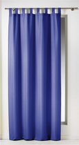 Gordijnen-Kant en klaar- met ophanglus 140x260cm uni polyester blauw