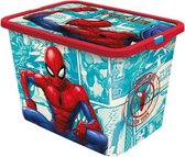 Stor Opbergbox Spider-man 23 Liter Blauw/rood