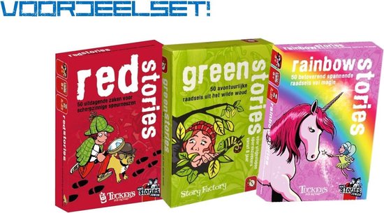 Afbeelding van het spel Voordeelset Red -, Green - en Rainbow Stories (set van 3)