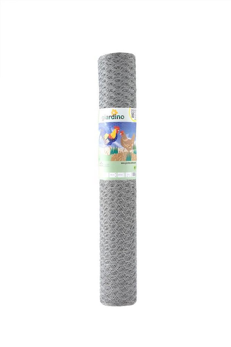Giardino Zeskant gaas verzinkt 41/0,9 | rol 25 m | 50 cm of 100 cm hoog 1.00m x 25m