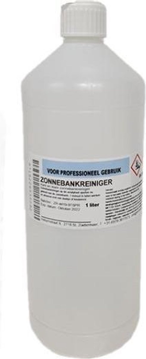 Zonnebankreiniger Zonder Alcohol - 1 liter - Met Dop - Claudius Cosmetics B.V.