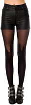 Pretty Polly Spike Mock hold up Tights - Zwart - One Size