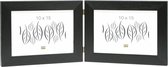 Deknudt Frames fotolijst S41VH2 H2H - zwart - tweeluik -  2x 10x15 cm