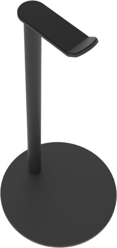 Cavus HSB Sphere Design Standaard voor Hoofdtelefoon - Koptelefoon Houder Trendy Zwart Staal - Rond - Cavus