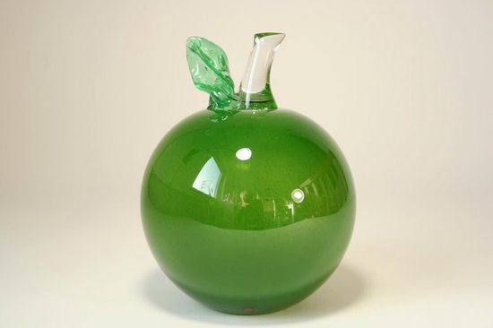 Glazen Beeld Appel PPJP Groen 16cm | Glaskunst | Bloemen En Fruit Van Glas  | 1 Jaar... | bol.com