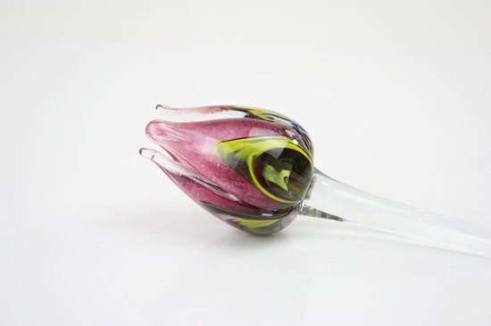 nemen zelf dealer Bloem Glas Tulp Multi Roze | Glaskunst | Bloemen En Fruit Van Glas | 1 Jaar  Garantie | bol.com