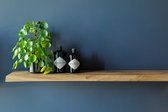 Zwevende wandplank eiken onbehandeld - 100x20x40