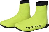 TriTiTan Professional Water/windproof Cycling Shoe Covers - Fiets Overschoenen - Fluo Geel - XL