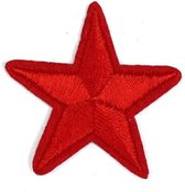 Kleine Rode Ster Strijk Embleem Patch (Keuze uit 3 Maten) 4 x 4 cm 3