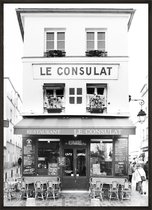 Restaurant Le Consulat Paris Poster - 20x30 cm - Studio Trenzy