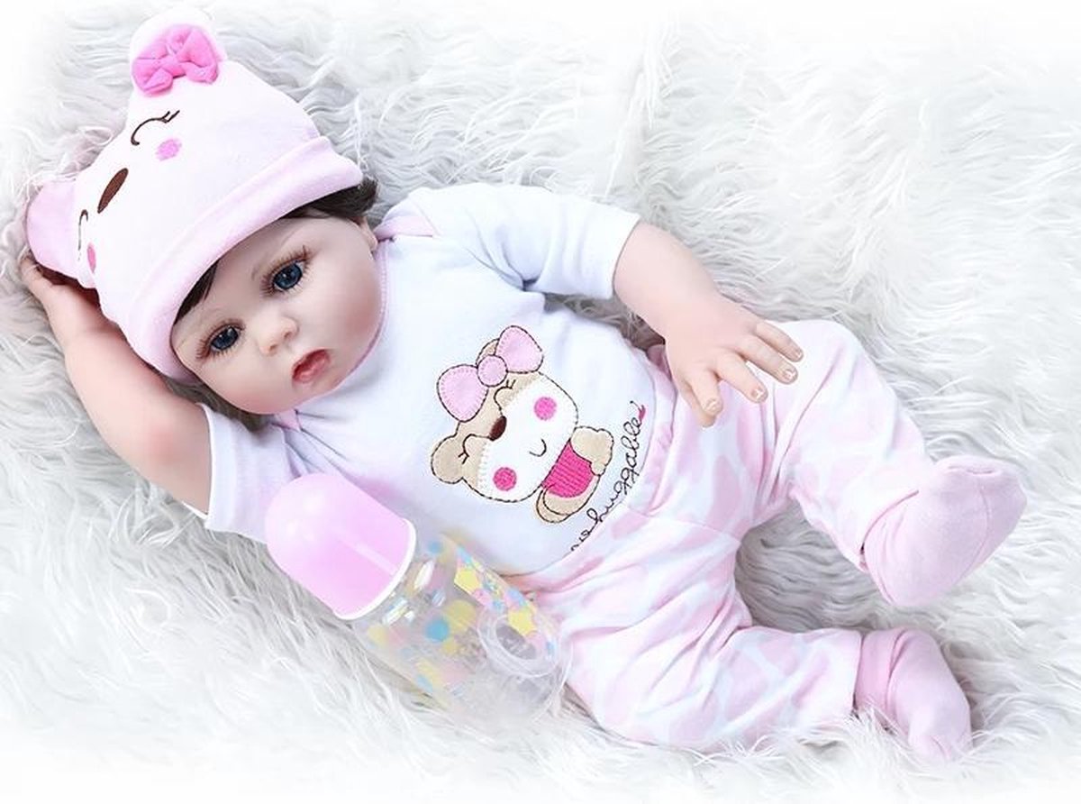 Stamboom korting Aangepaste Reborn baby pop 'Julia' - 48 cm - Meisje met roze outfit en speen - Full  body vinyl -... | bol.com